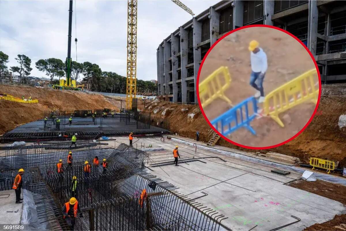 Vídeo Un hombre entra a robar en las obras del Camp Nou con total