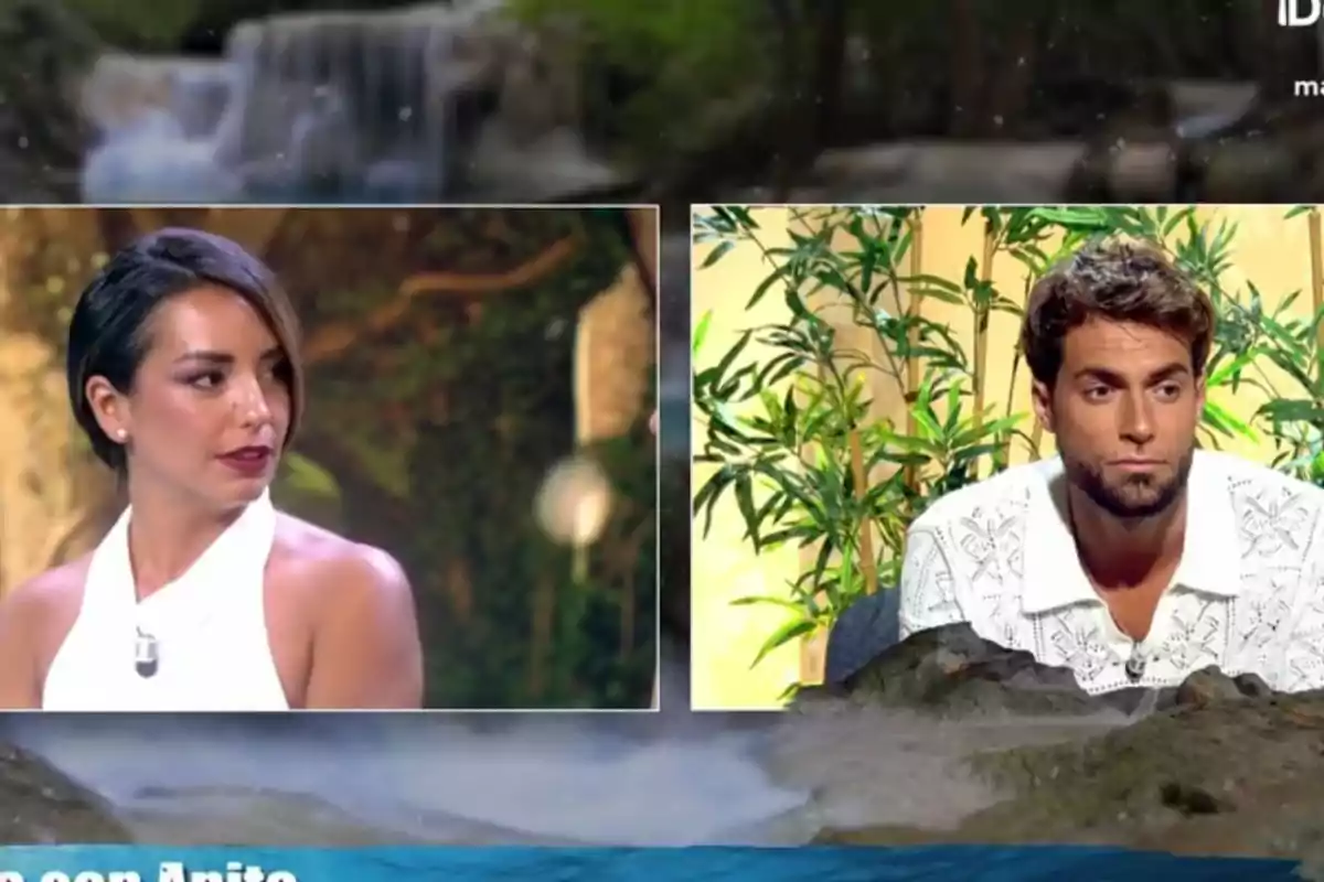 Dues persones apareixen en una videotrucada en un programa de televisió, una dona amb cabell curt i fosc a l’esquerra i un home amb barba i camisa blanca a la dreta, tots dos amb expressions serioses. Dues persones apareixen en una videotrucada en un programa de televisió, una dona amb cabell curt i fosc a l’esquerra i un home amb barba i camisa blanca a la dreta, tots dos amb expressions serioses.