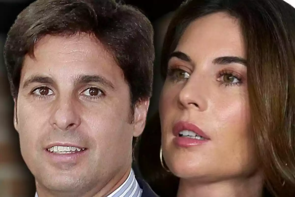 Close-up of Fran Rivera and Lourdes Montes looking in different directions with serious expressions.