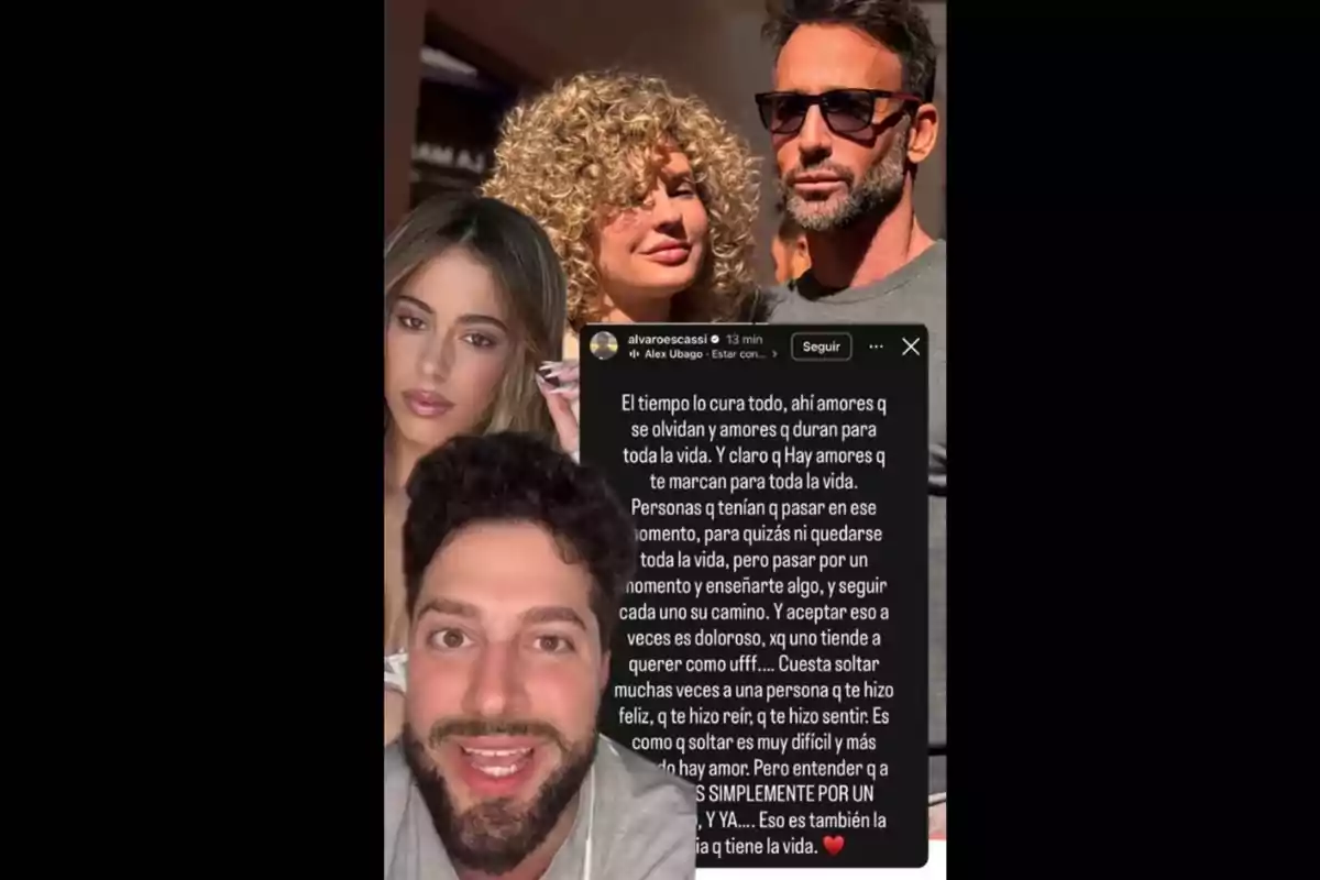 Quatre persones apareixen en un collage: Javier de Hoyos, Tini, Sheila Casas i Álvaro Muñoz Escassi Quatre persones apareixen en un collage: Javier de Hoyos, Tini, Sheila Casas i Álvaro Muñoz Escassi
