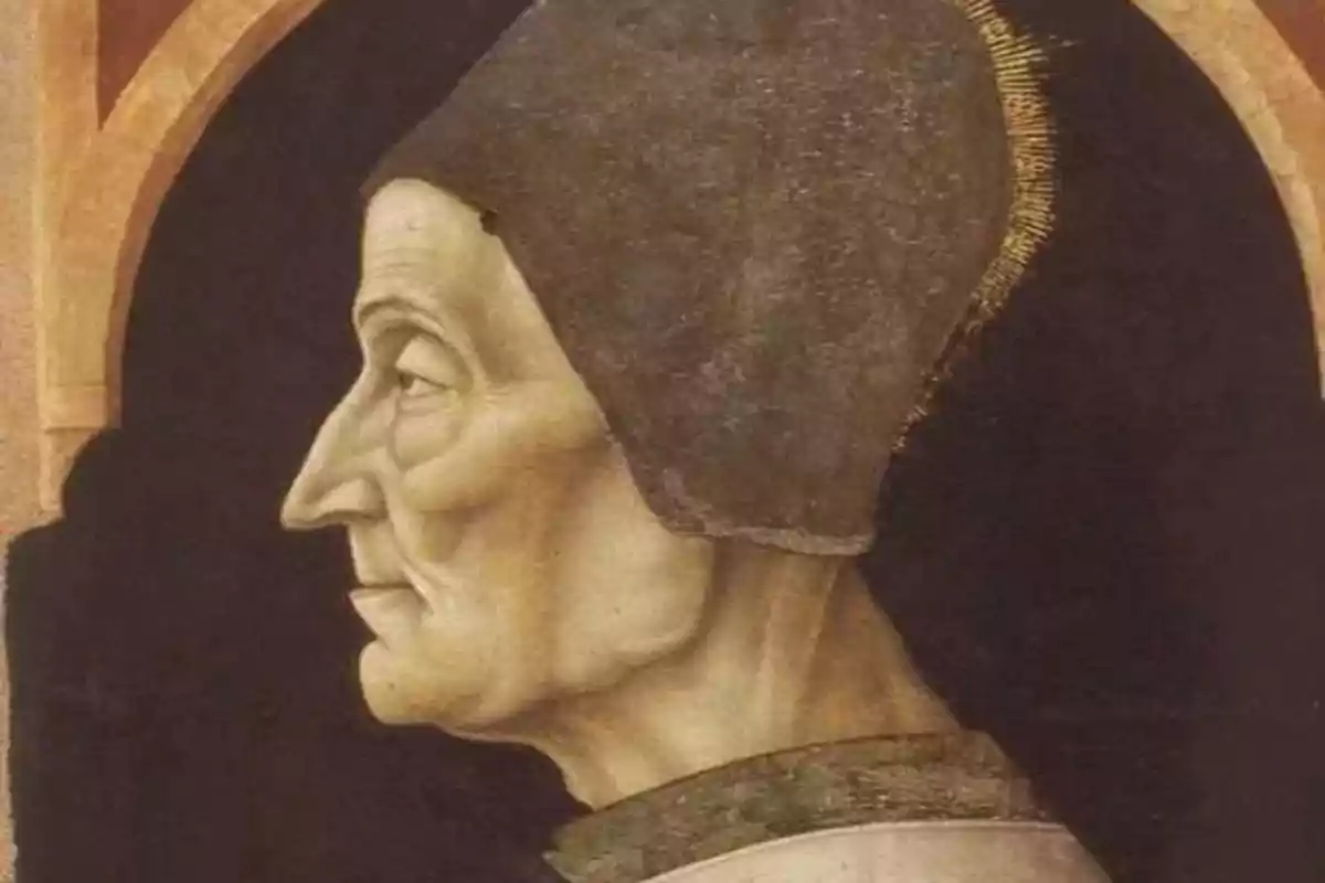 Retrat de perfil d’un home gran amb gorra fosca i fons negre Retrat de perfil d’un home gran amb gorra fosca i fons negre