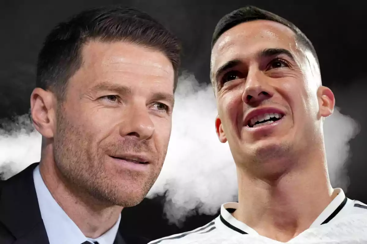 Two men with a dark background and white smoke behind them