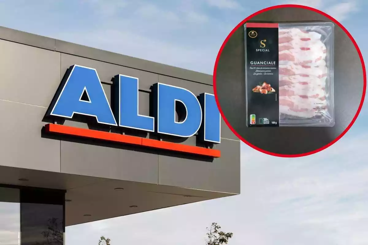 Guanciale italià a la venda a supermercats Aldi