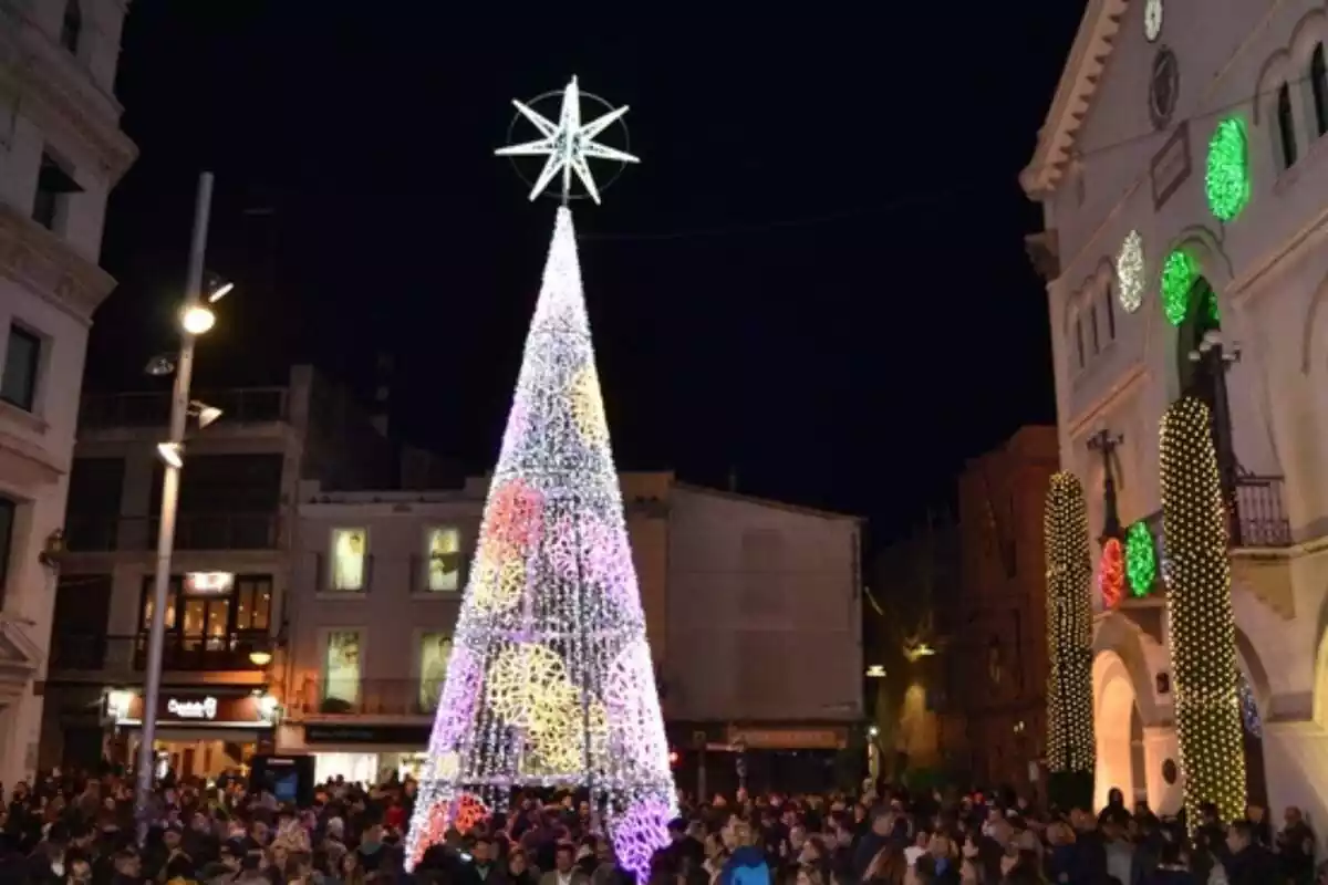 Imatge de l'arbre de Nadal de Badalona