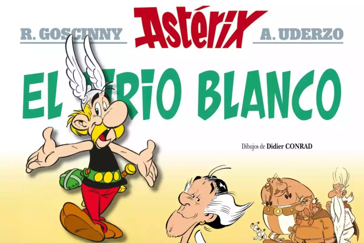 Portada en castellano del último cómic de Astérix 'El lirio blanco'