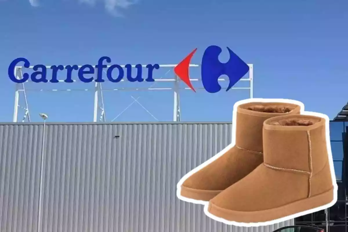 Botes d'imitació UGG que es venen a Carrefour