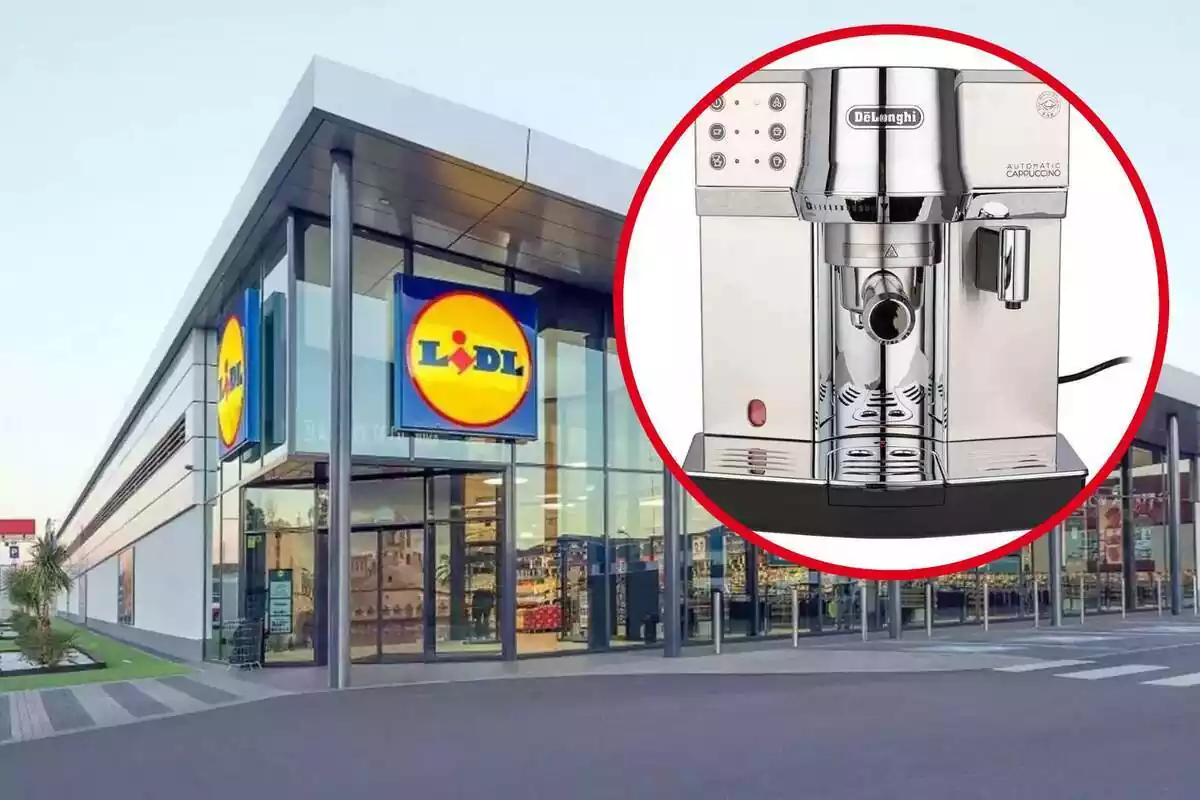 Cafetera exprés de DeLonghi que es ven a Lidl