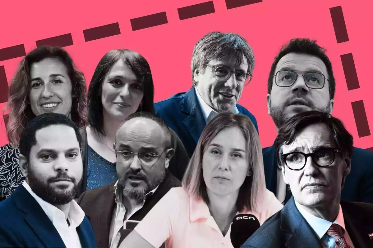 Imatge amb els candidats de les principals formacions que es presenten a les eleccions del 12 de Maig a Catalunya