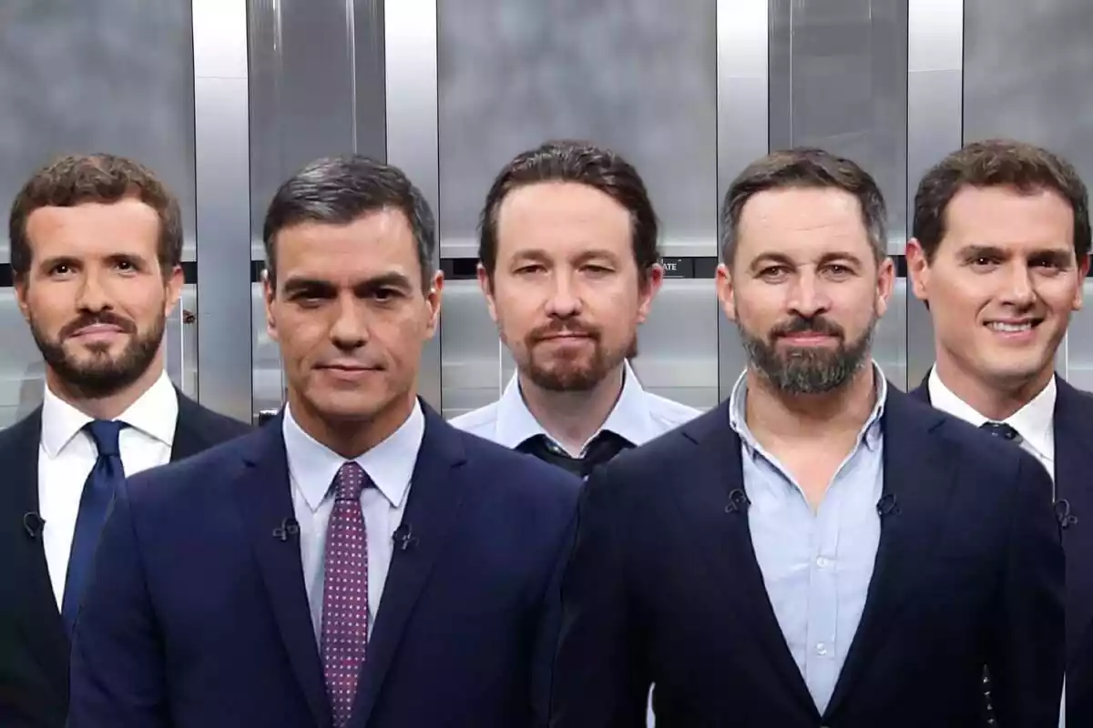 Imatge amb els candidats a les eleccions generals a Espanya del 2019
