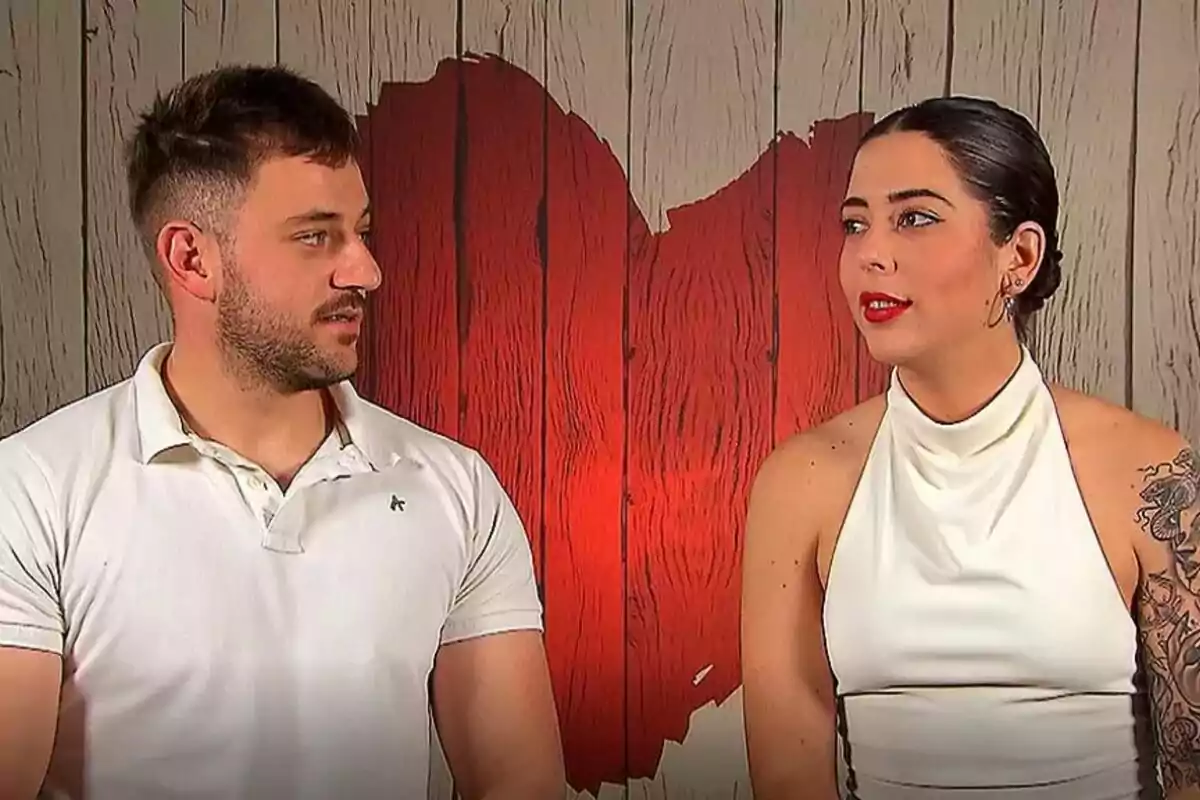 Captura de Agustín y Vicky en la decisión final de 'First Dates'