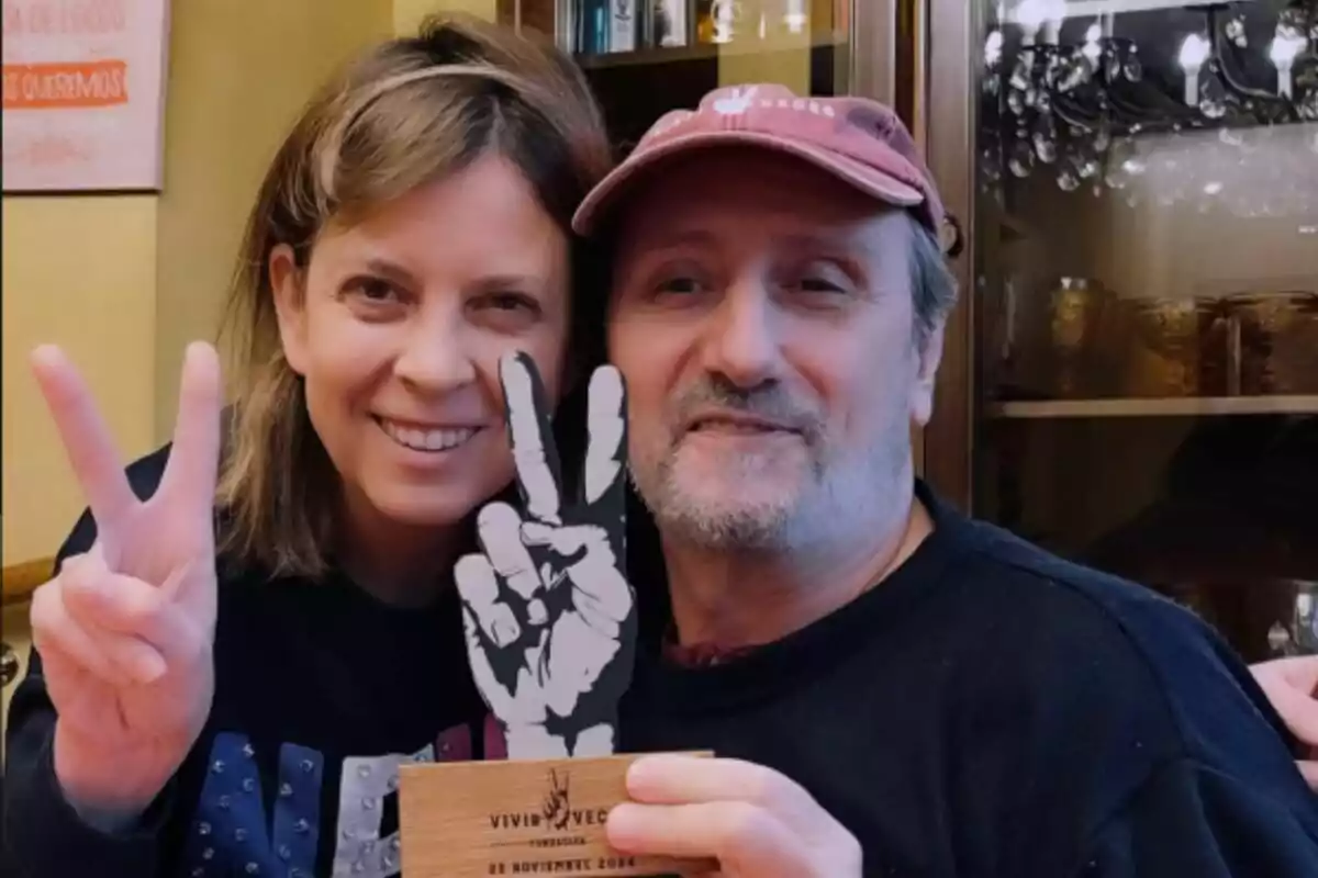 Captura de José Luis Gil amb la seva dona de l'Instagram de la seva filla