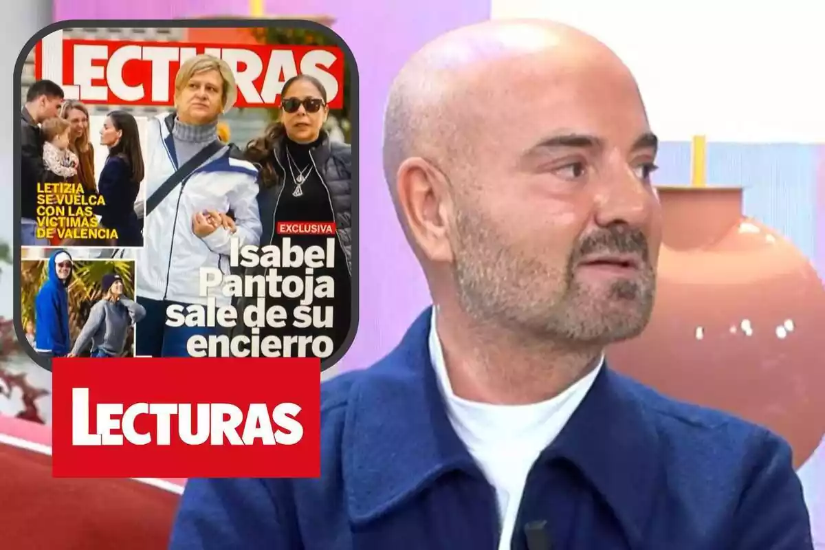 Captura de Luis Pliego amb la revista 'Lecturas' amb Isabel Pantoja a la portada