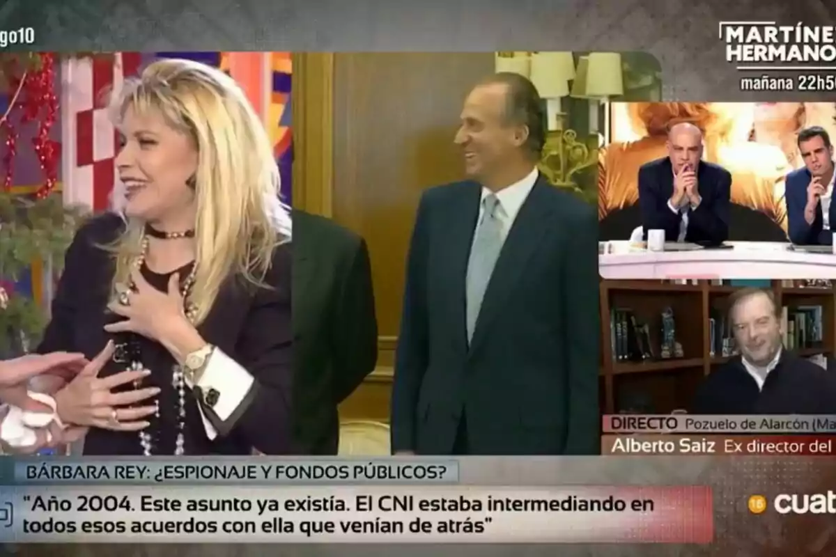 Captura de Nacho Abad parlant de Bárbara Rey i el Rey Emérito a 'Codi 10'