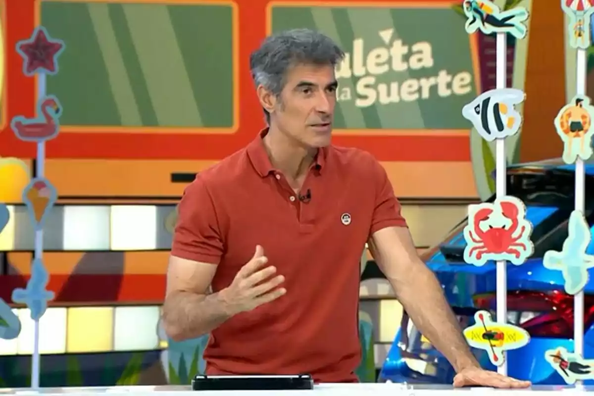 Captura de pantalla de 'La Ruleta de la Suerte' amb Jorge Fernández