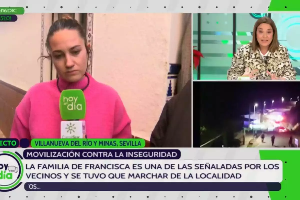 Captura de Toñi Moreno durant una connexió d''Avui dia' Captura de Toñi Moreno durant una connexió d''Avui dia'