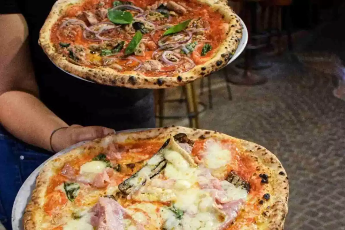 Captura d'Instagram de les pizzes del restaurant Madre Lievito Captura d'Instagram de les pizzes del restaurant Madre Lievito