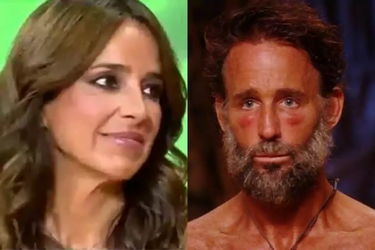 Dues persones en primer pla, Carmen Alcayde amb els cabells solts i maquillatge subtil a Tardear a l’esquerra i Álvaro Muñoz Escassi amb barba i expressió seriosa a Supervivientes a la dreta