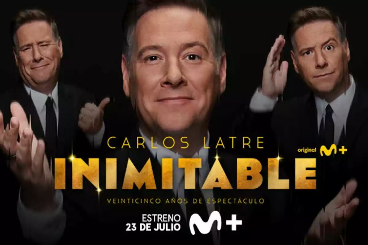 Cartel de Carlos Latre: Inimitable de Movistar Plus+