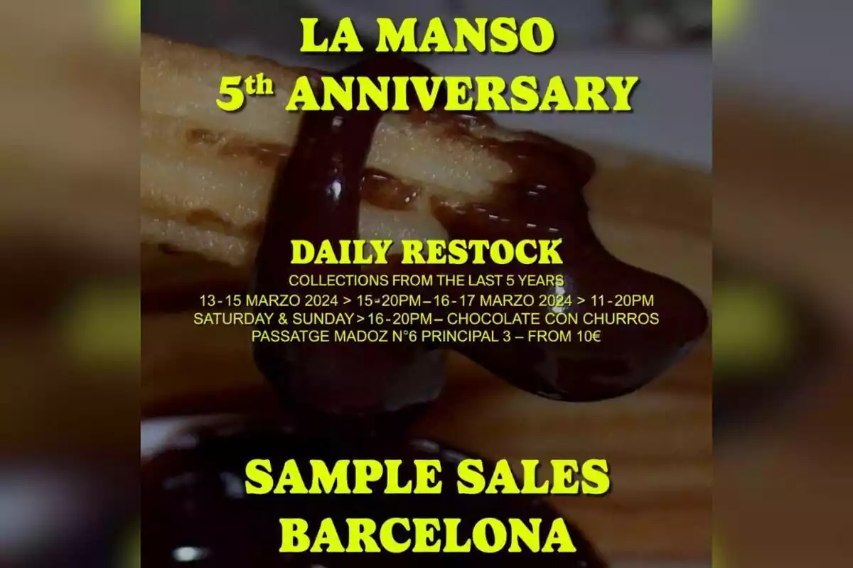 Cartell Sample Sales de La Manso Cartell Sample Sales de La Manso