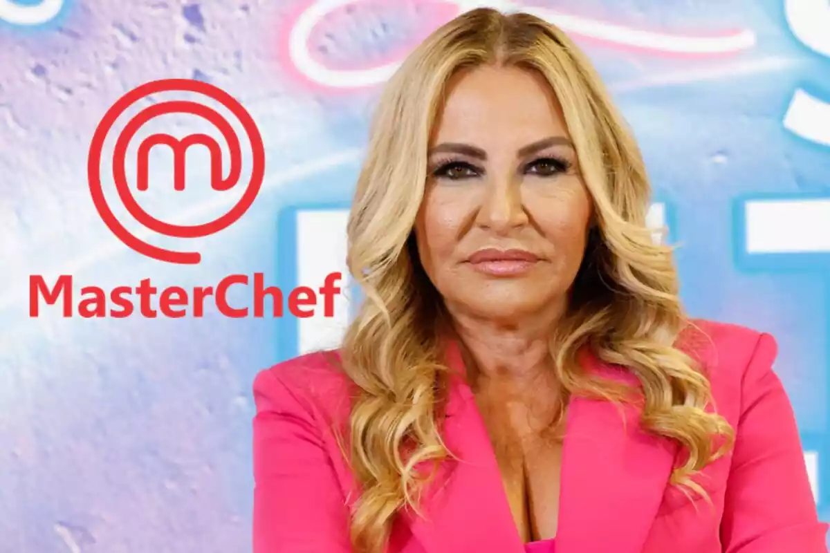 Montaje de Cristina Tárrega con el logo de MasterChef