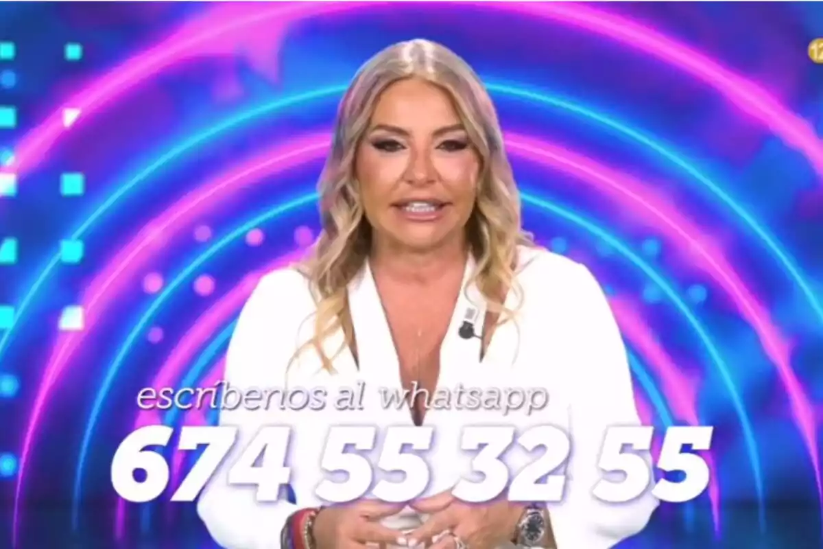 Captura de Cristina Tárrega en la promo de La vida sin filtros de Telecinco