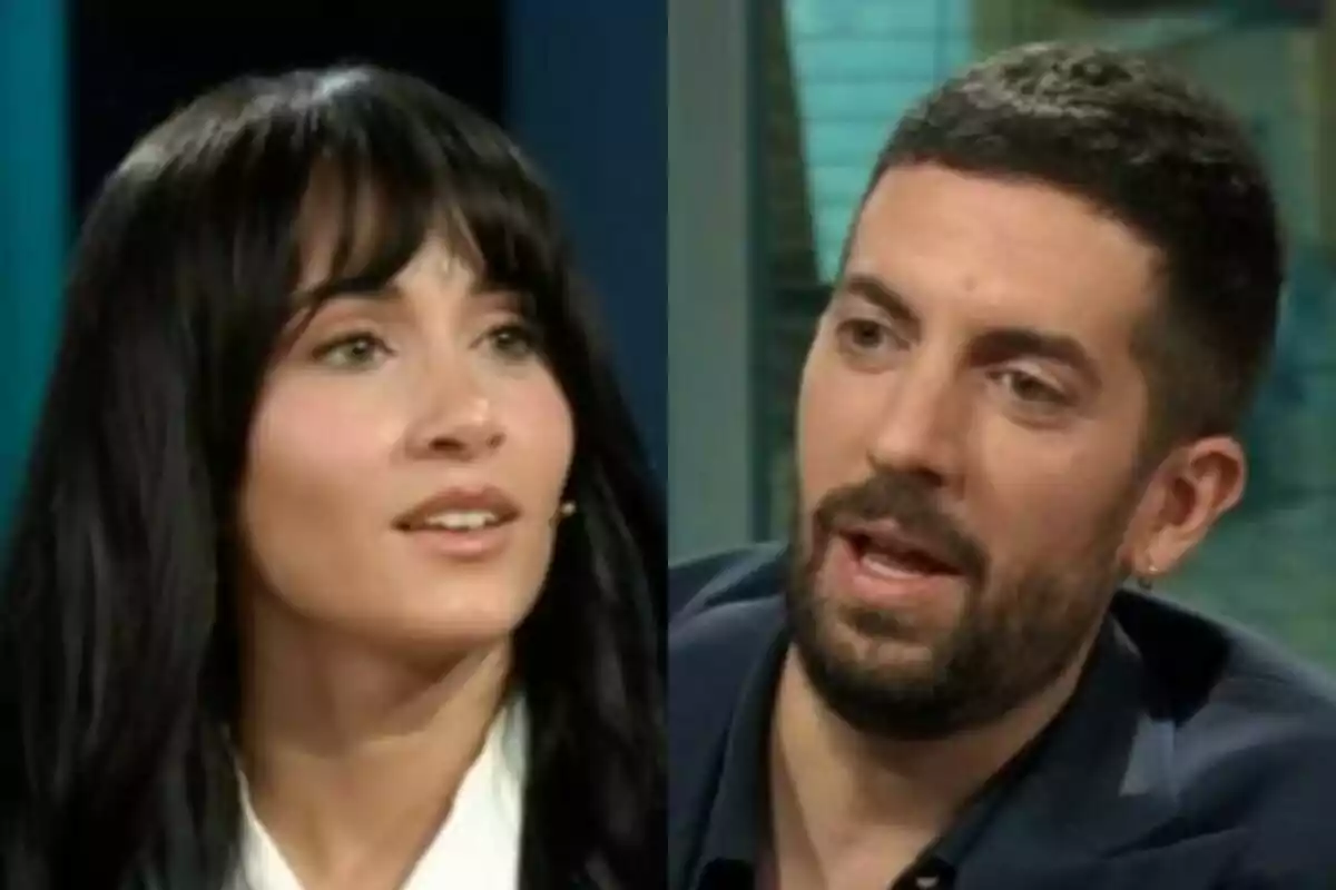 Aitana Ocaña y David Broncano conversando en La Revuelta.