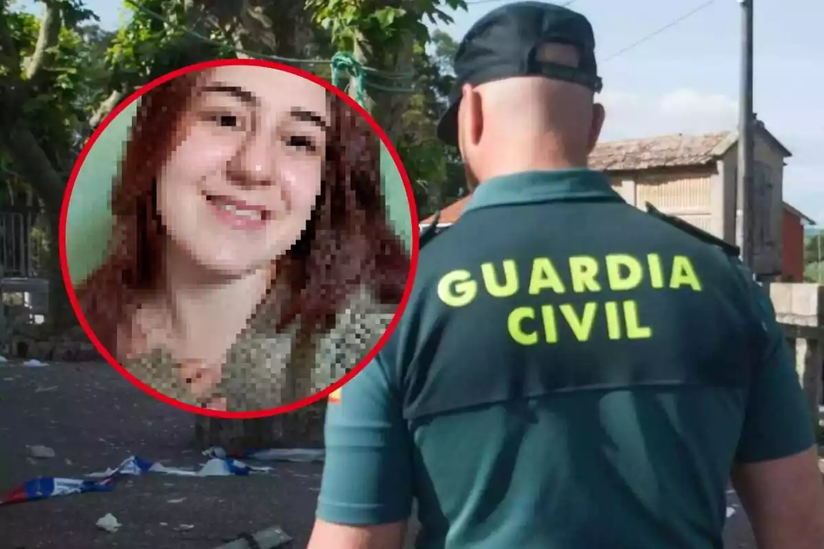 Muntatge amb un Guàrdia Civil i Laura, assassinada a Chiloeches