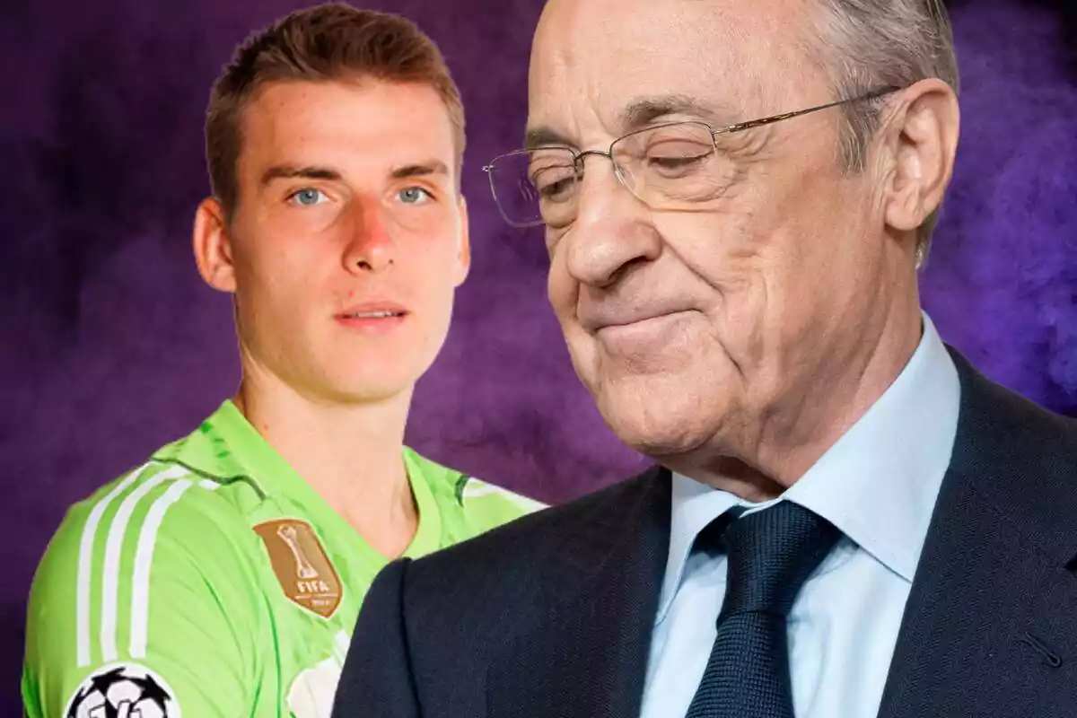 Florentino Pérez mira de reüll Andriy Lunin