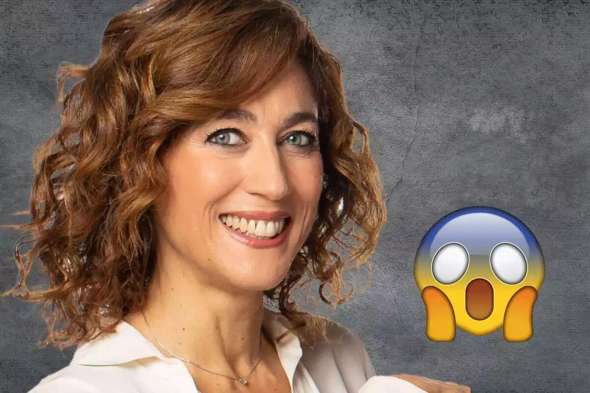 Fotomuntatge d'Helena García Meleroo amb una emoticona sorpresa