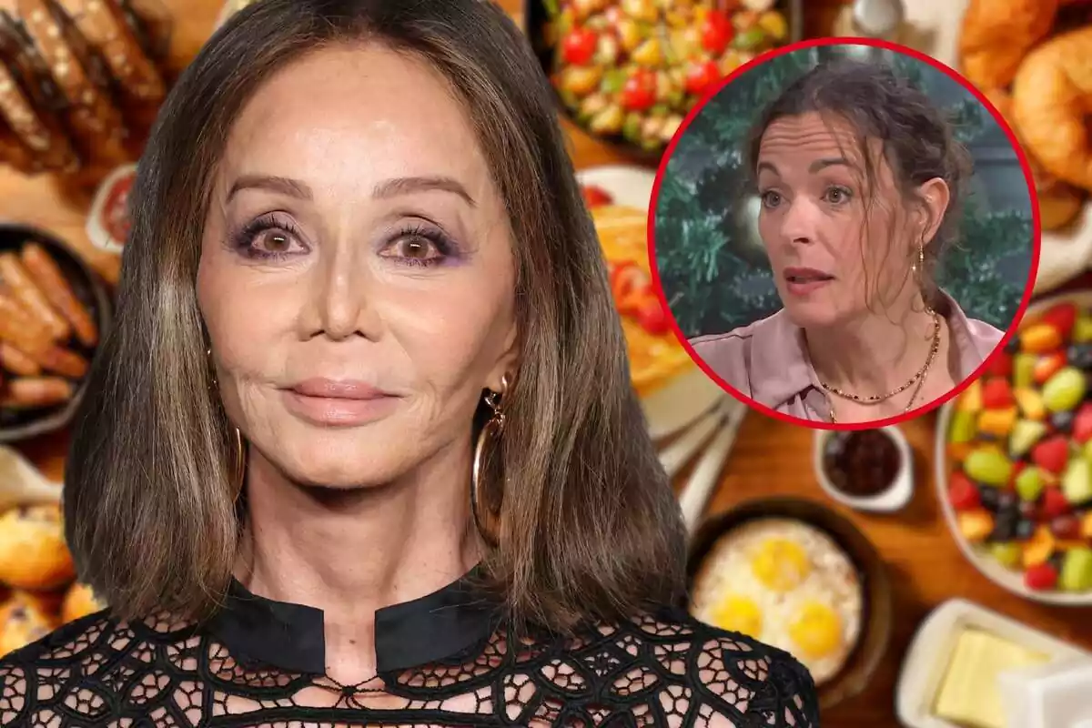 Fotomuntatge d'Isabel Preysler i la nutricionista Sandra Sardina