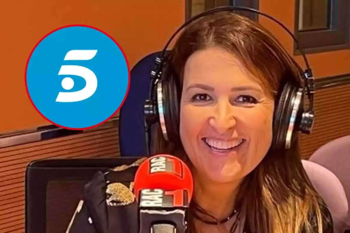 Fotomuntatge de Laura Fa amb el grup Telecinco