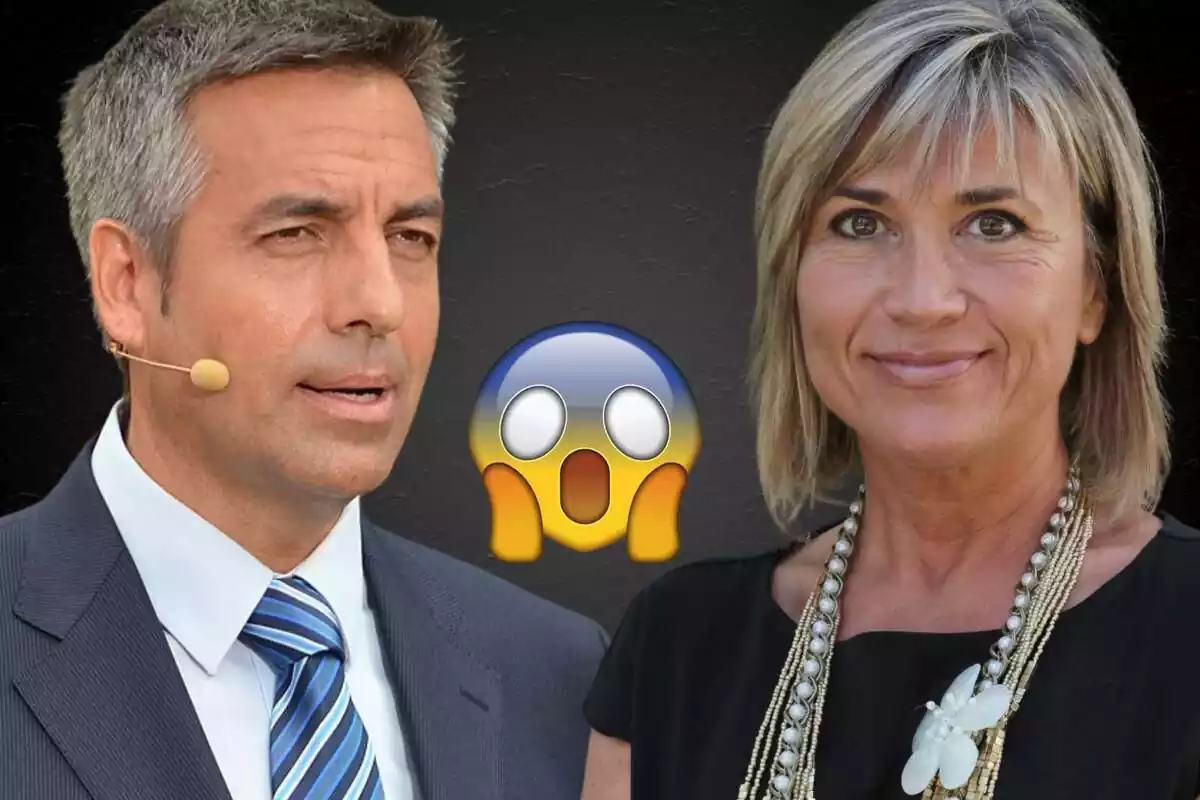 Fotomuntatge de Ramon Pellicer amb una imatge de Julia Otero i una emoticona de sorpresa