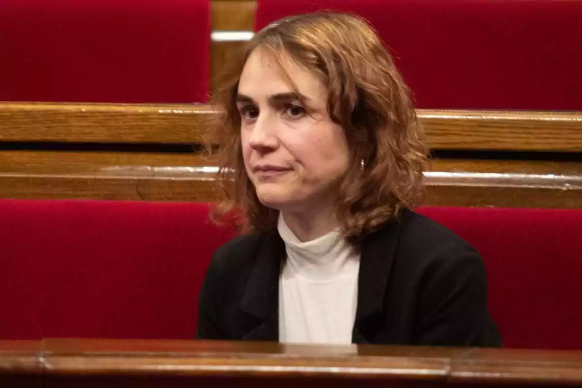 La consellera de Cultura de la Generalitat, Gemma Ubasart, durant una sessió plenària al Parlament, el 24 de gener de 2023, a Barcelona