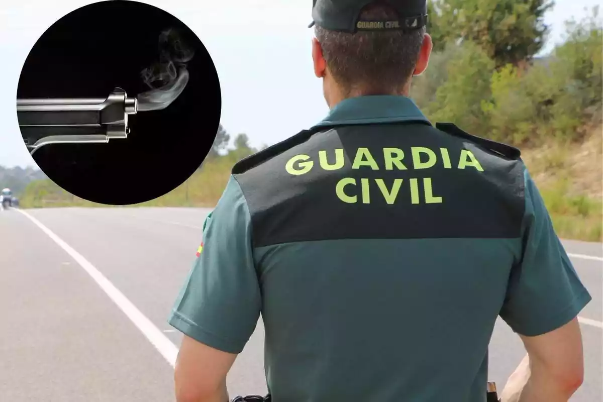 Diversos agents i un vehicle de la Guàrdia Civil