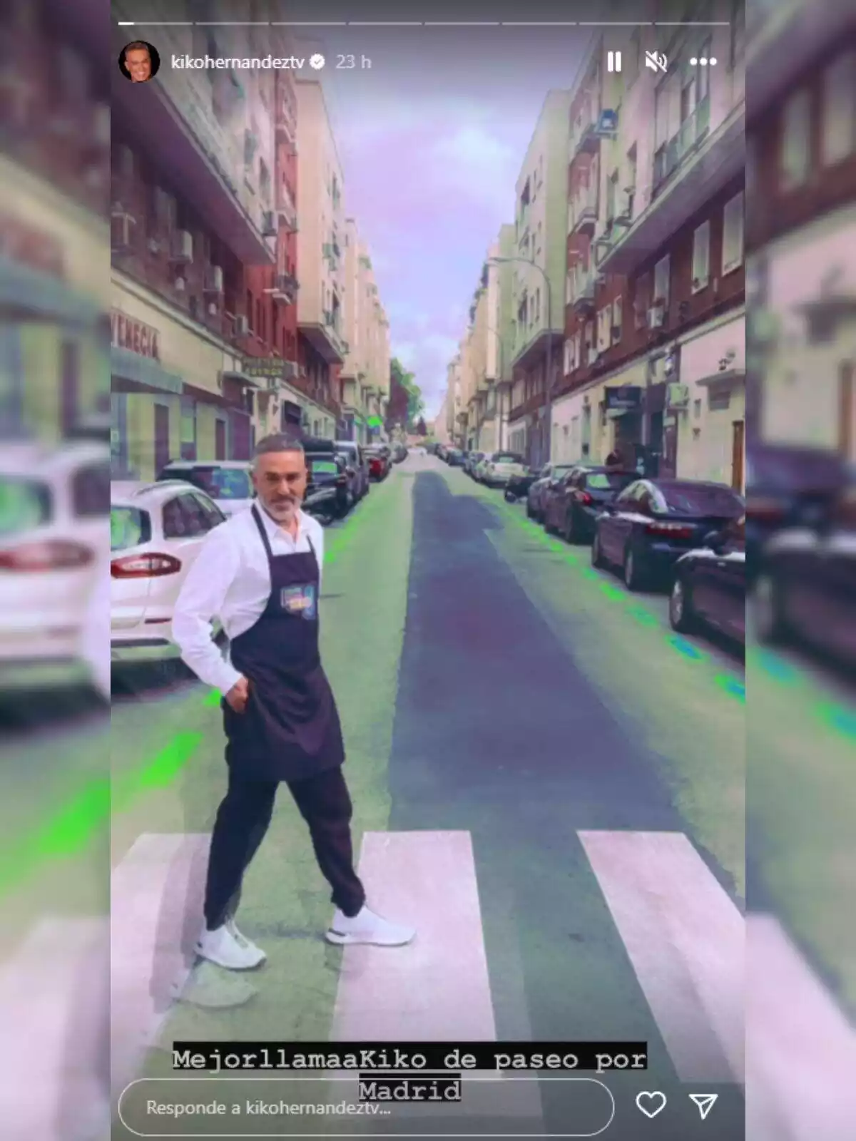 Història d'Instagram de Kiko Hernández gravant un format al mig del carrer a Madrid el 19 d'octubre de 2023 Història d'Instagram de Kiko Hernández gravant un format al mig del carrer a Madrid el 19 d'octubre de 2023