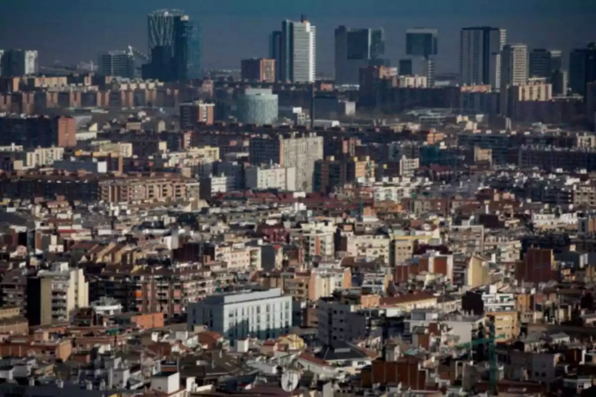 Imatge panoràmica de la ciutat de Barcelona