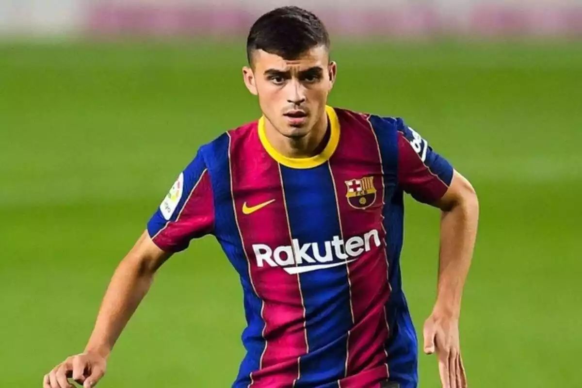 Imagen de Pedri jugando en el F.C. Barcelona Imagen de Pedri jugando en el F.C. Barcelona