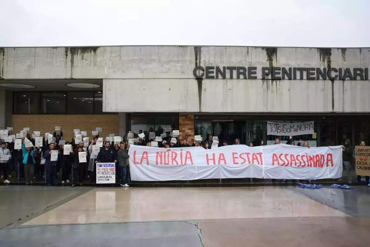 Imatge de les protestes per l'assassinat de Núria