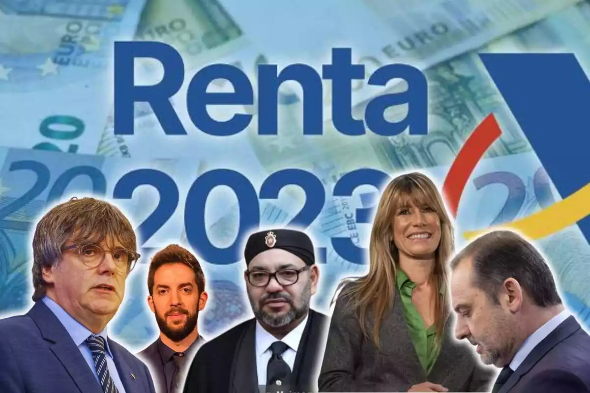 Muntatge amb logo declaració de la renda