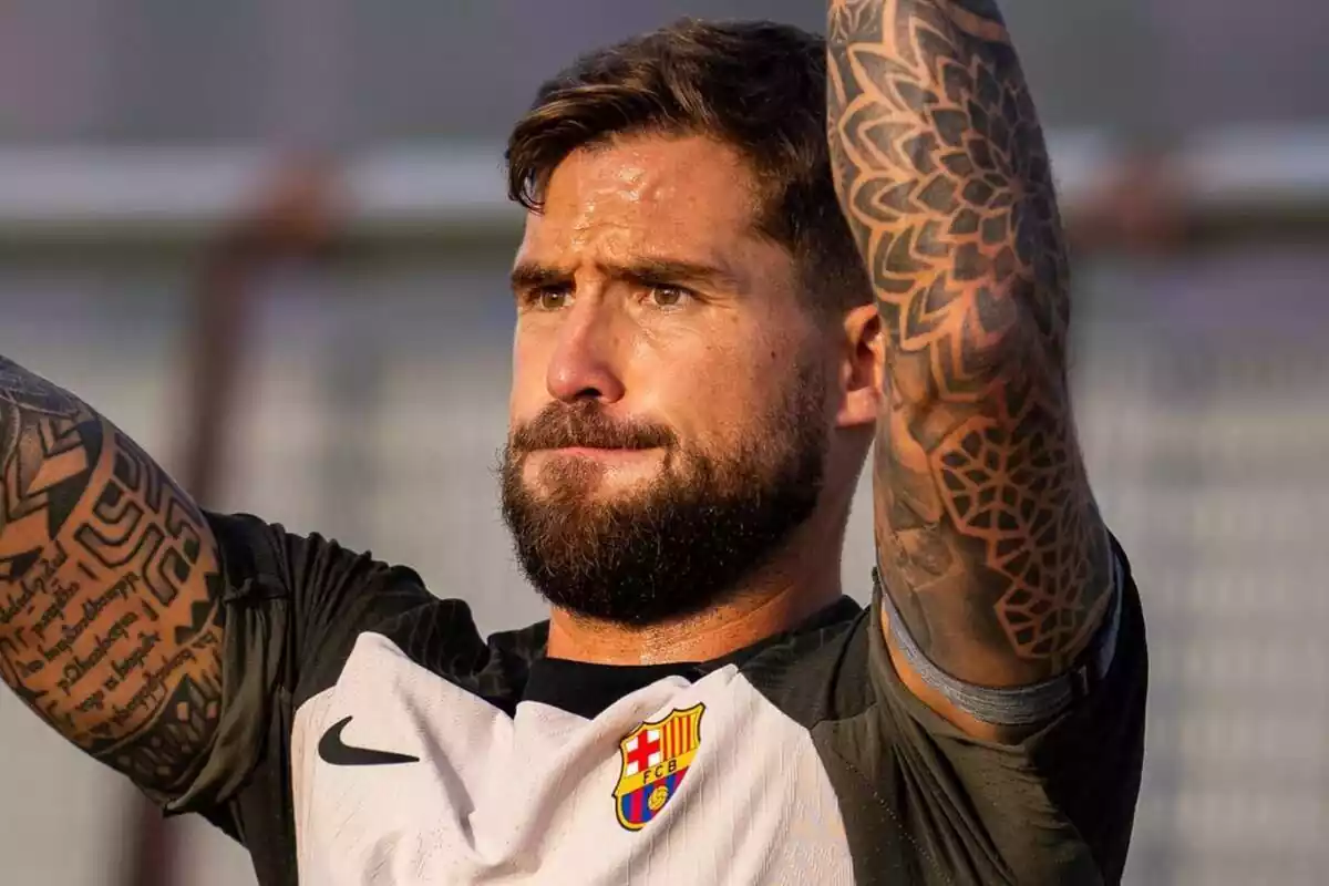 Íñigo Martínez s'entrena amb el FC Barcelona