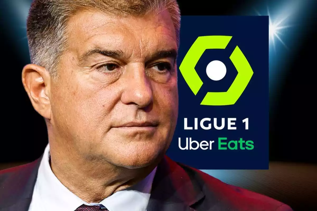 Muntatge Joan Laporta Escut Ligue 1