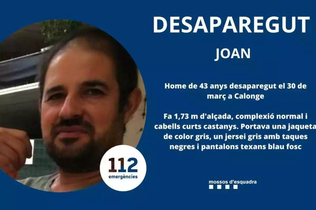 Cartell desaparegut de Joan Rosselló Cartell desaparegut de Joan Rosselló
