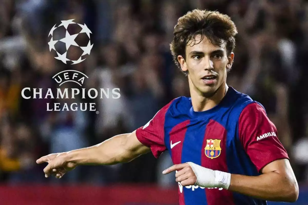Imatge de Joao Félix en un partit de Champions League amb la samarreta del FC Barcelona