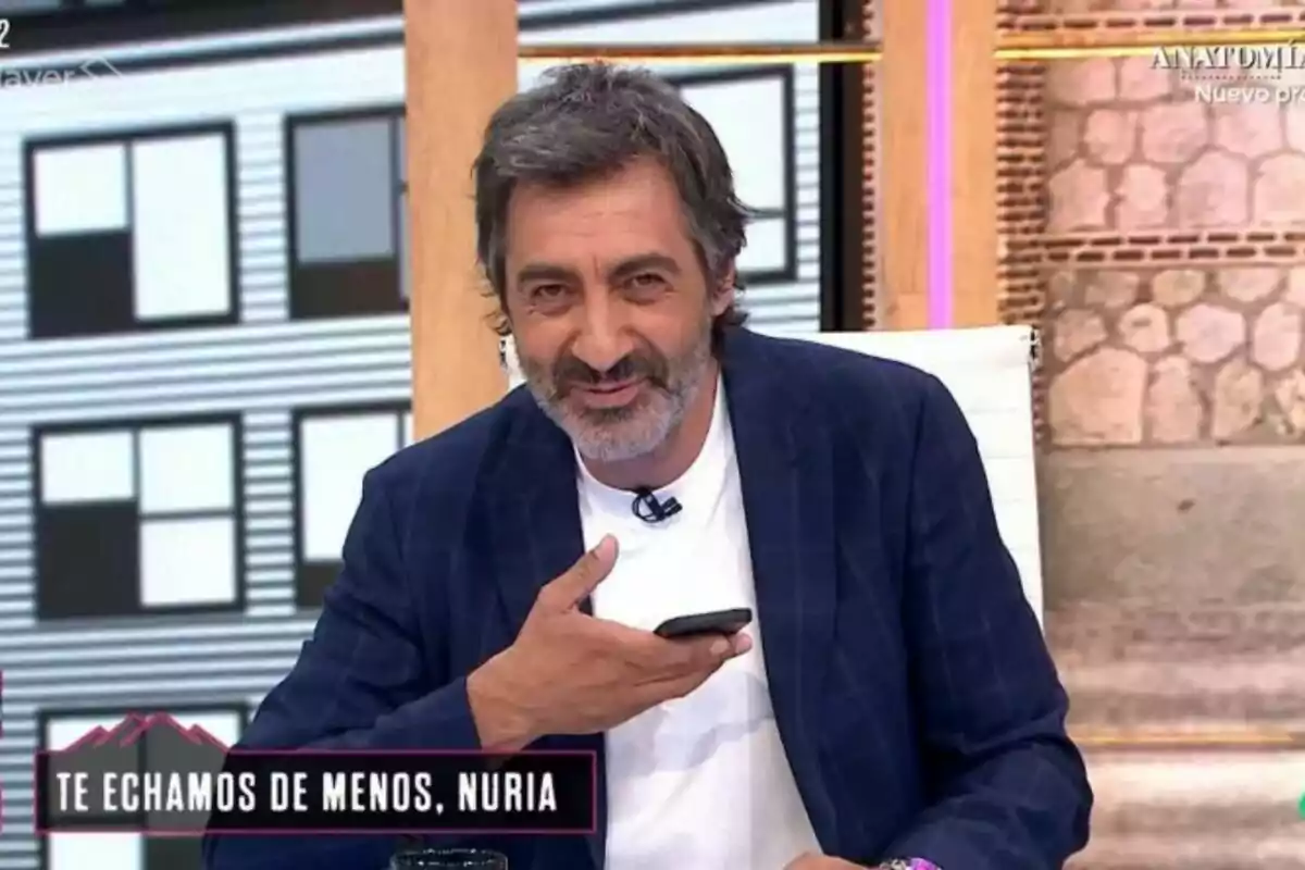 Juan del Val, substituint la seva dona, Nuria Roca, a 'La Roca'