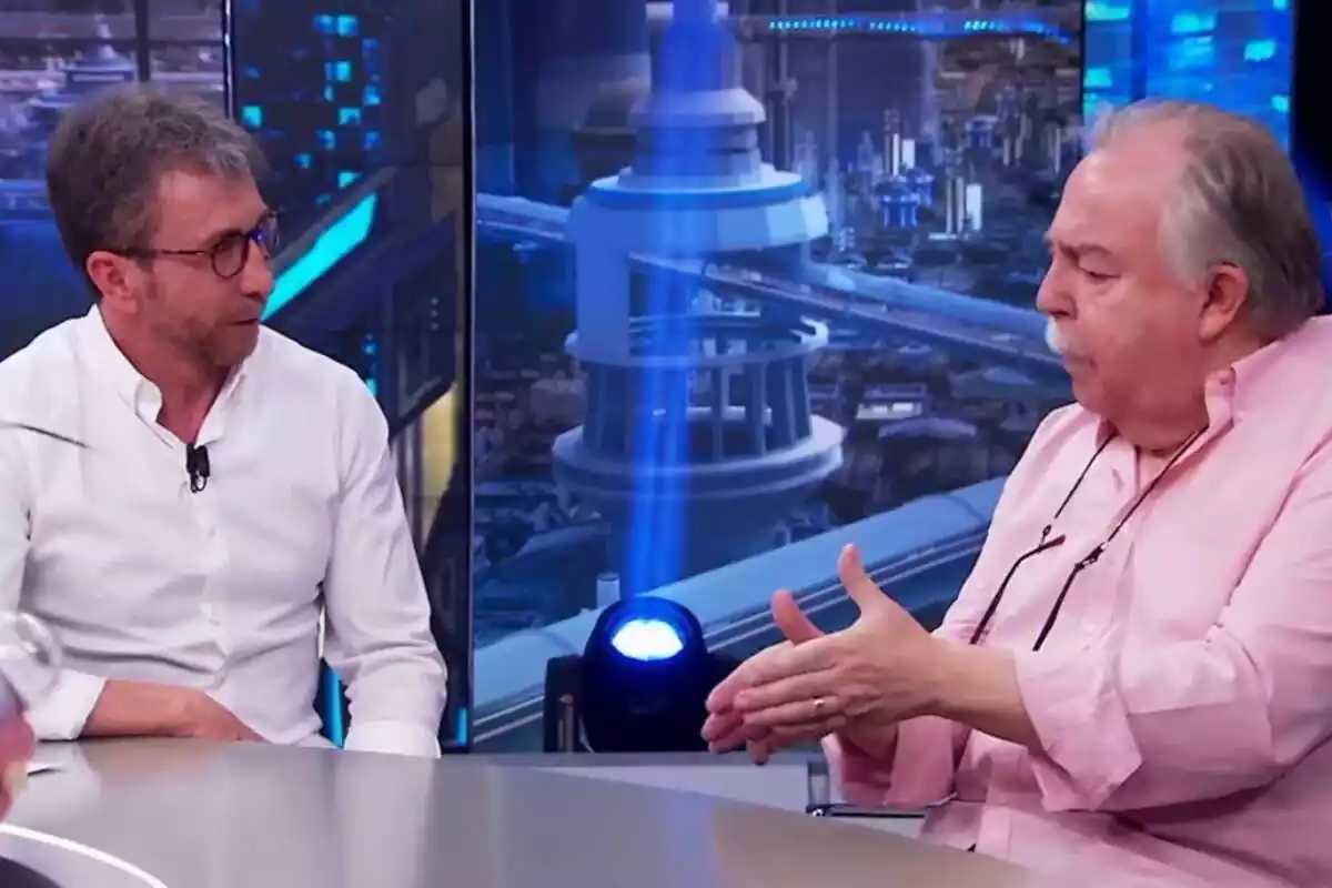 Captura de Juan Herrera junto a Pablo Motos en El Hormiguero de Antena 3