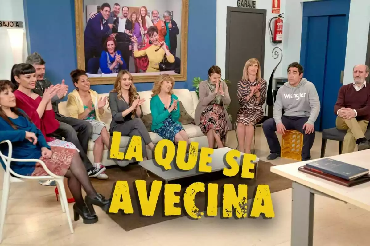 Los vecinos de La que se avecina en Mirador de Montepinar: Loles León, Miren Ibarguren, Nacho Guerreros, Eva Isanta, Pablo Chiapella, Petra Martínez, Vanesa Romero, Nathalie Seseña, Jose Luis Gil y Cristina Medina