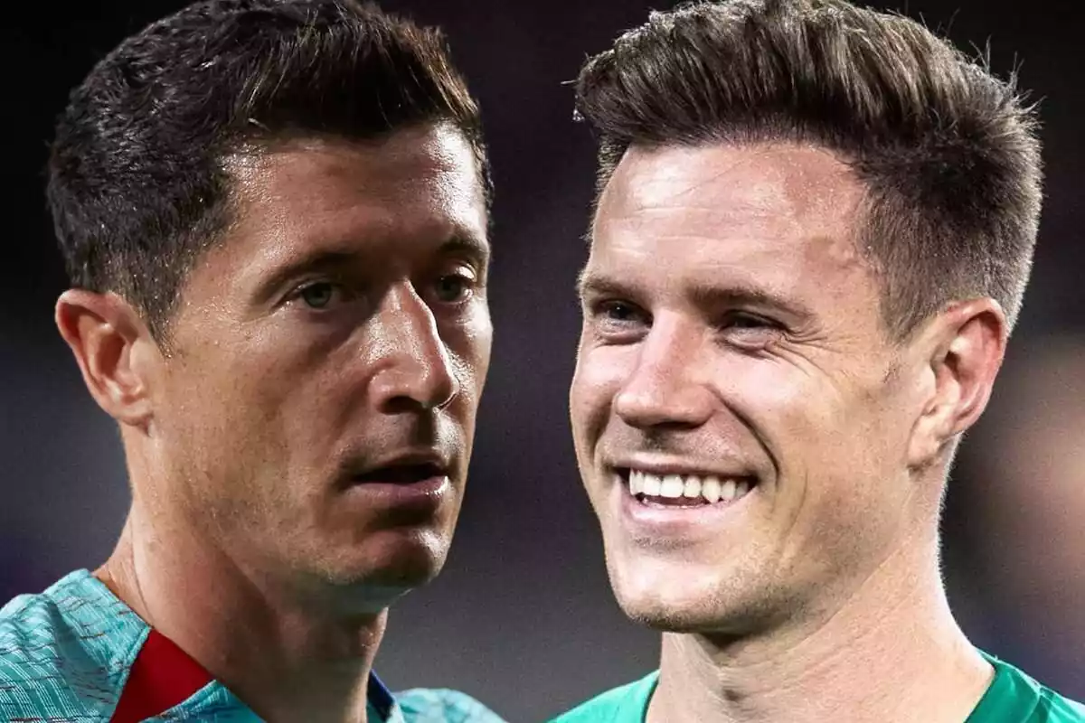 Muntatge amb Robert Lewandowski i Ter Stegen