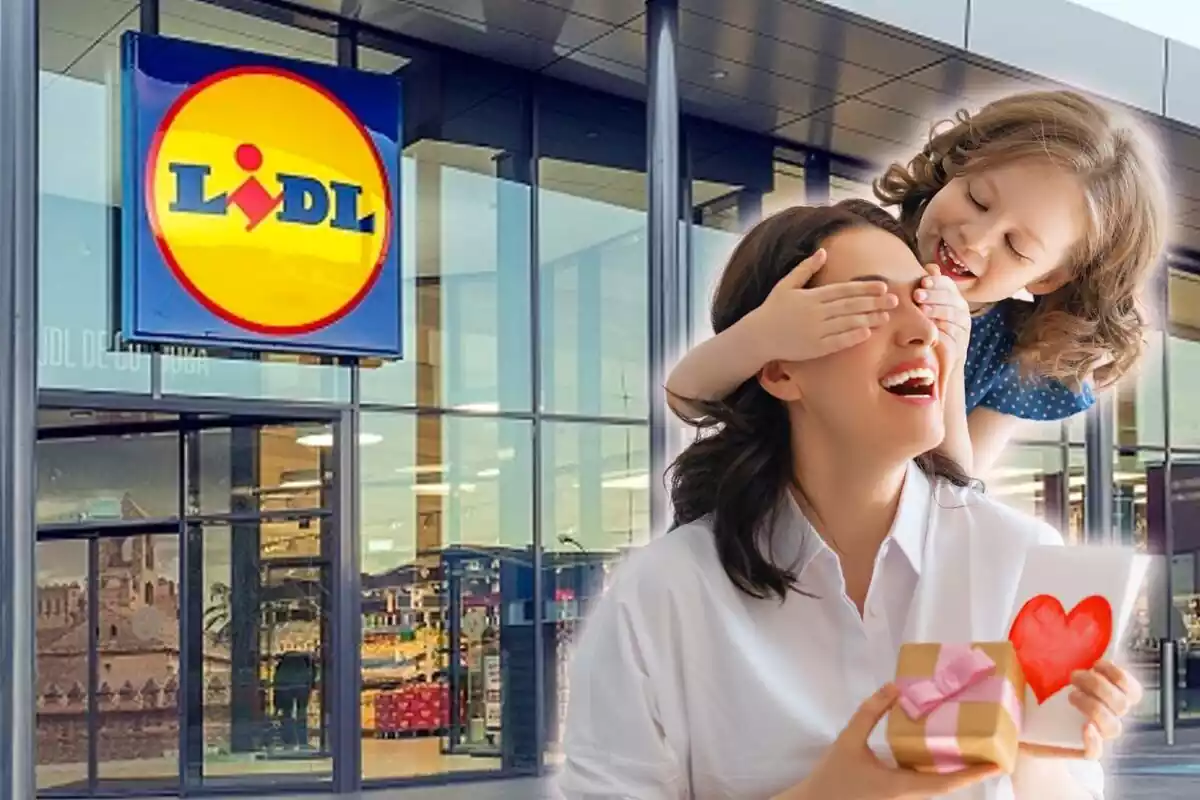 Supermercat Lidl i regal d'una filla a la mare pel Dia de la Mare