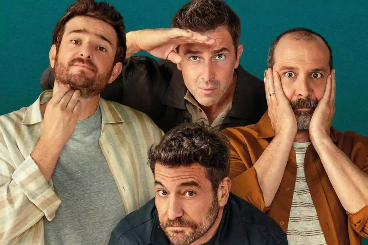 Fernando Gil, Raúl Tejón, Gorka Otxoa y Fele Martínez como protagonistas de Machos Alfa de Netflix