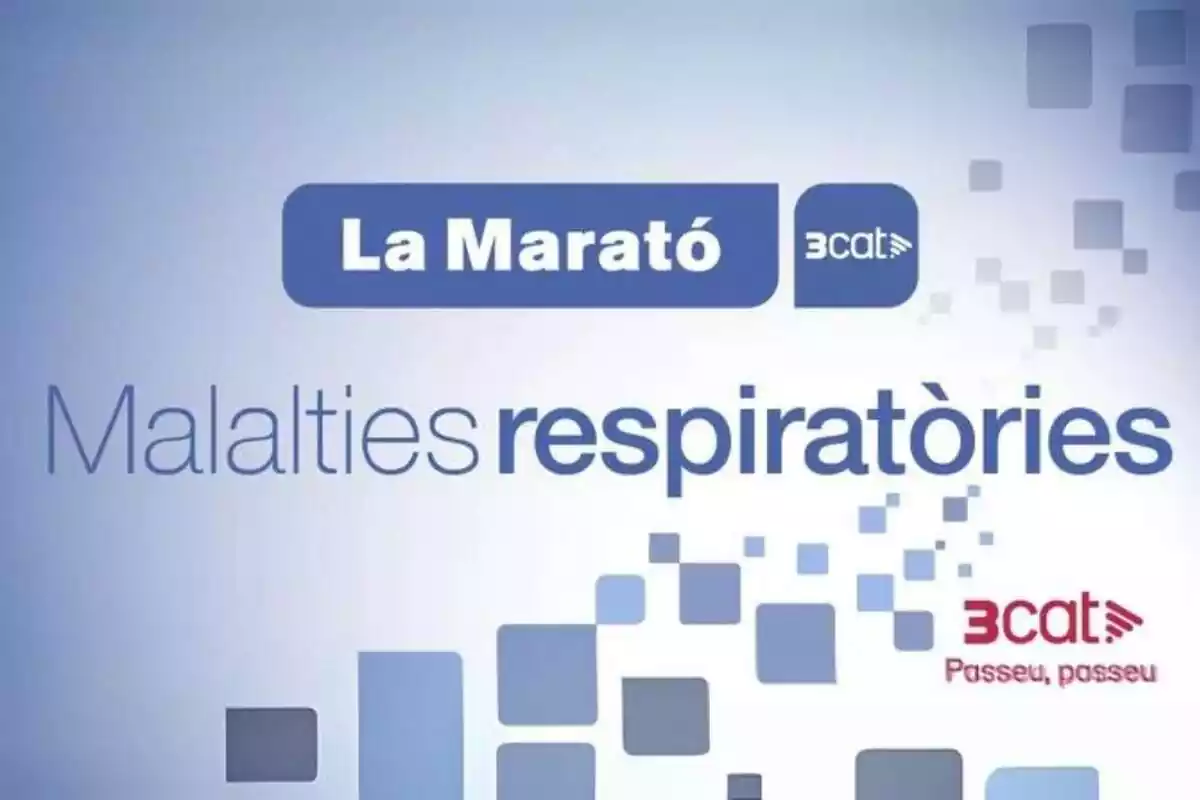 Cartell de La Marató 2024 sobre les malalties respiratòries